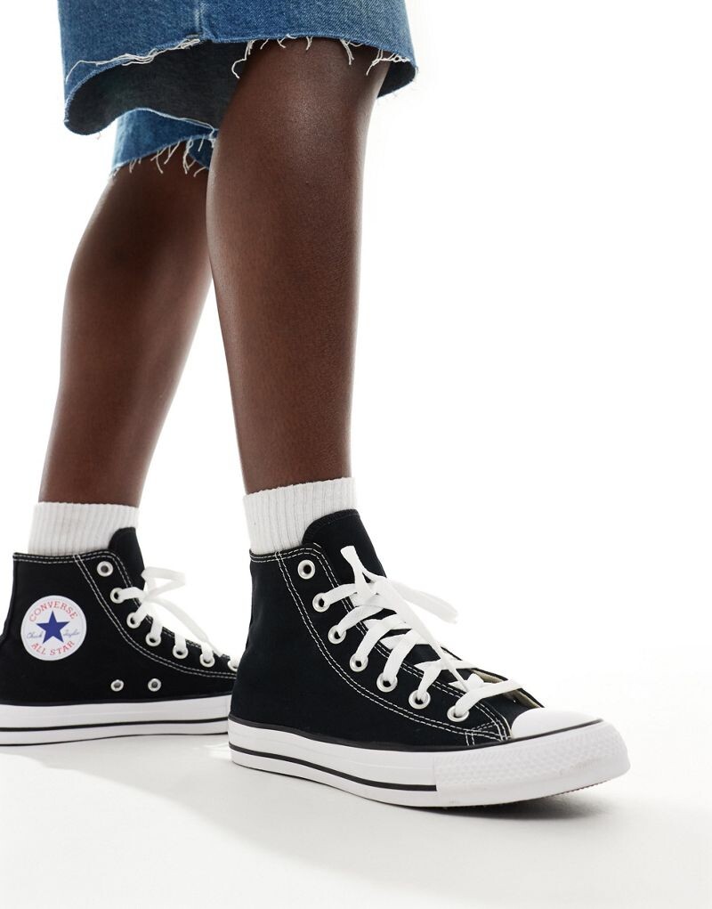 

Черные парусиновые кроссовки Converse Chuck Taylor All Star Hi, Черный, Черные парусиновые кроссовки Converse Chuck Taylor All Star Hi