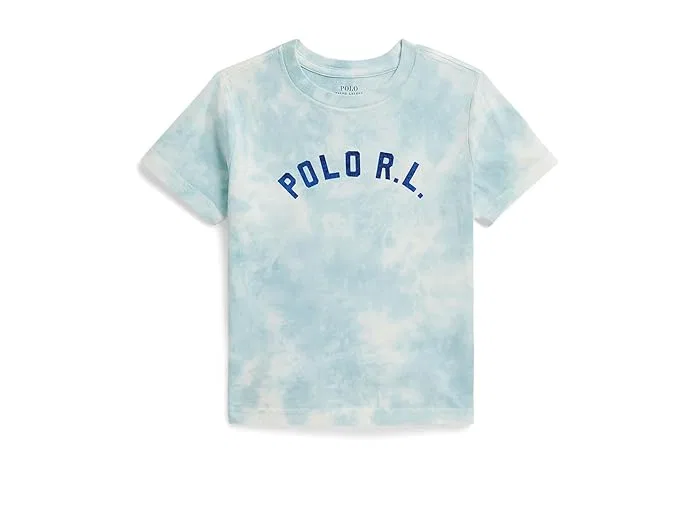 Футболка с логотипом тай-дай Polo Ralph Lauren Kids, Vessel Blue