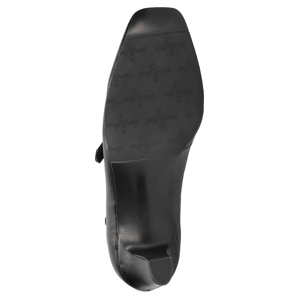 Женские туфли-лодочки Мэри Джейн с двойным ремешком Easy Street Willis, цвет Black Matte — фото 4