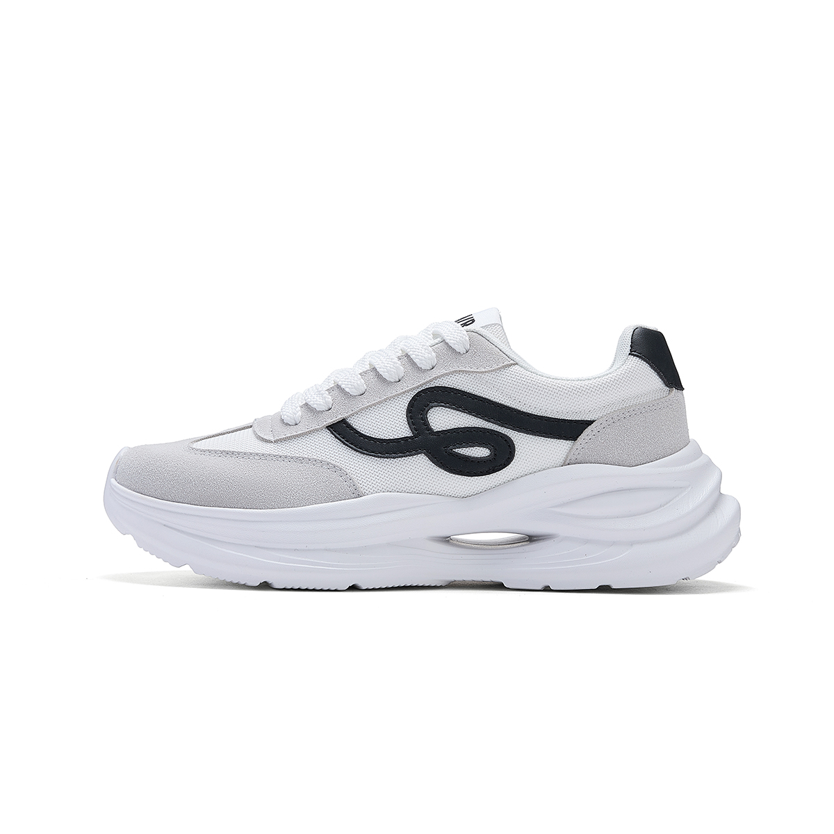 

SEMIR Низкие повседневные мужские туфли белый серый черный, цвет White Gray Black