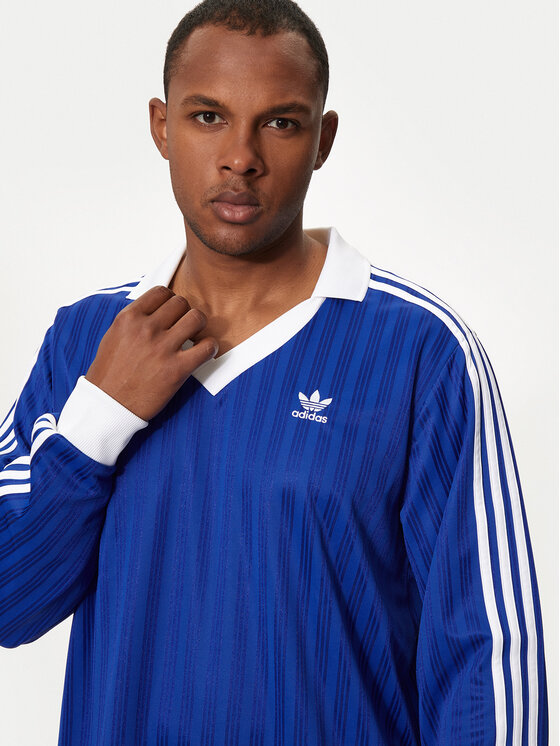 Лонгслив regular fit adicolor Piqué Football IX5227 Adidas, синий — фото 4