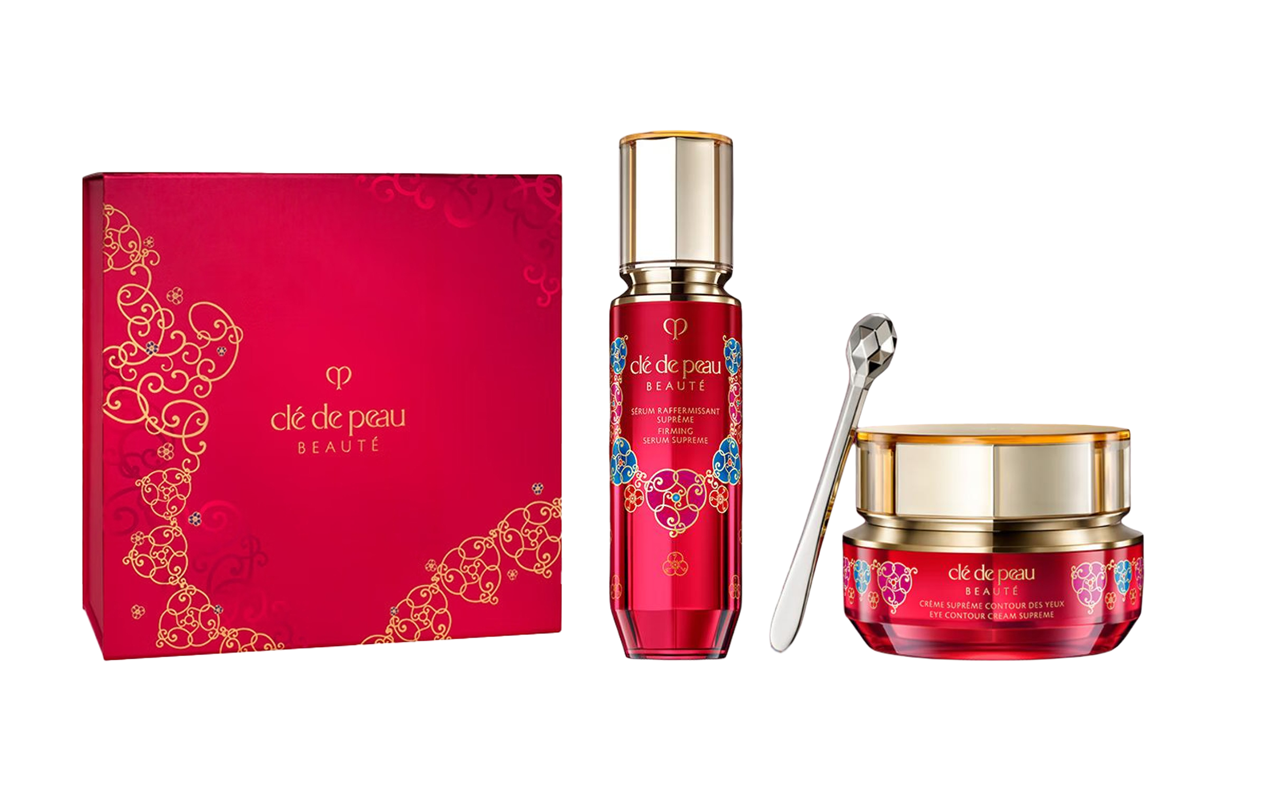 

Новогоднее лимитированное издание крем-сыворотка для глаз уход за кожей увлажняющий восстанавливающий 40мл+15мл Clé De Peau Beauté