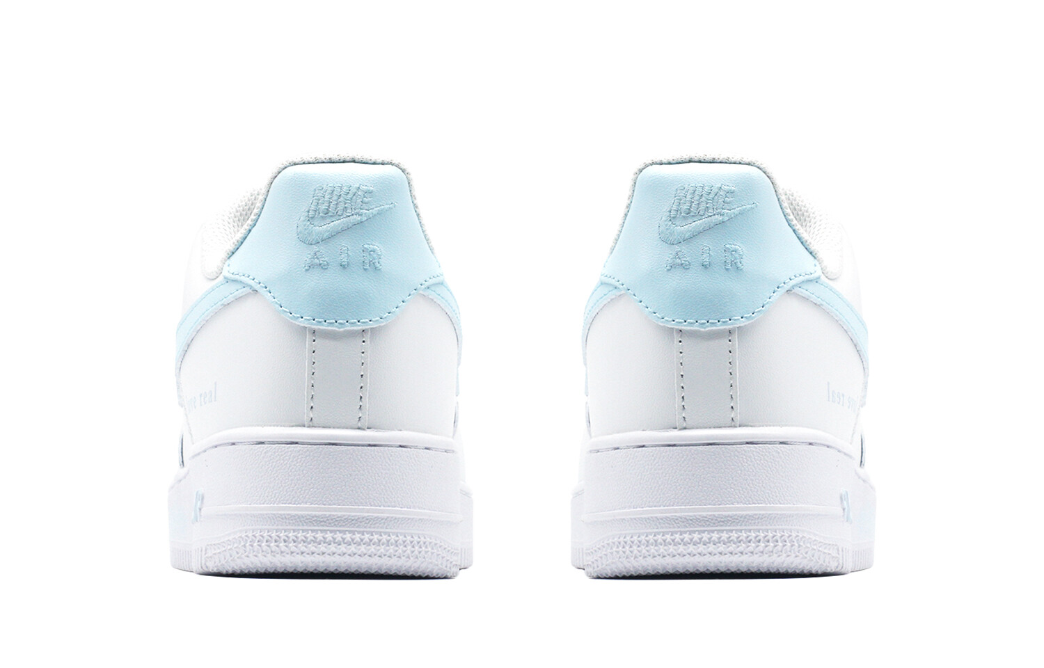 Кроссовки Nike Air Force 1 Skateboard Shoes Women's Low-Top White Blue, белый — фото 4
