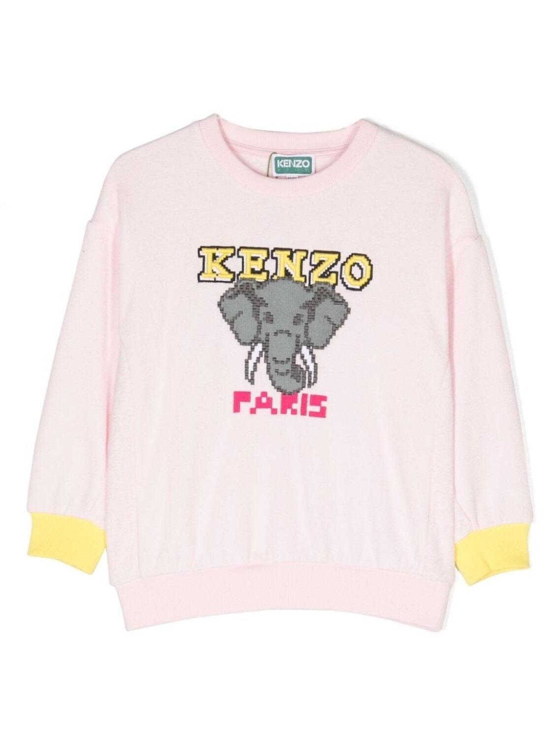 

Kenzo Kids толстовка с вышитым логотипом, розовый