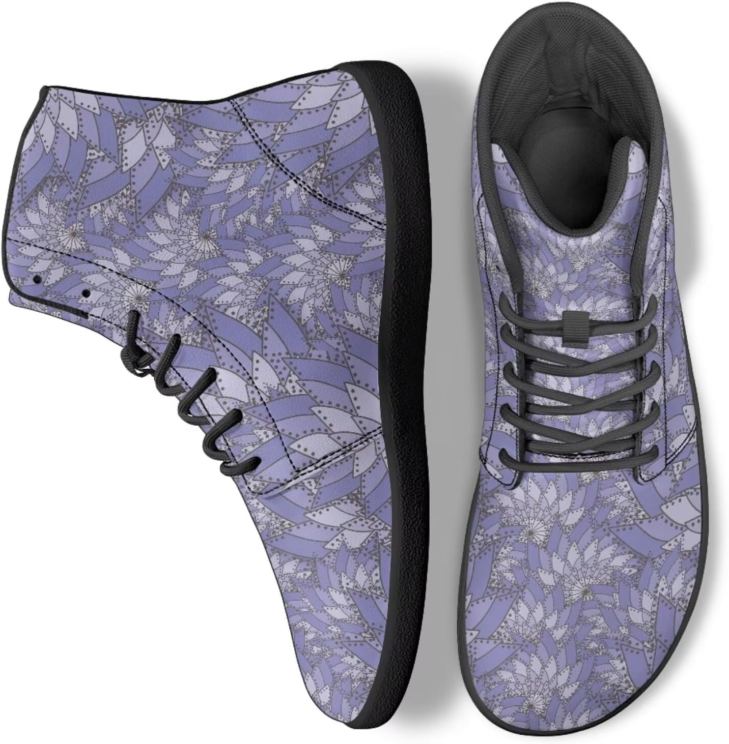 

Женские высокие кроссовки для ходьбы из искусственной кожи, беговые, для фитнеса, с нескользящей подошвой Ecaestolph, фиолетовый