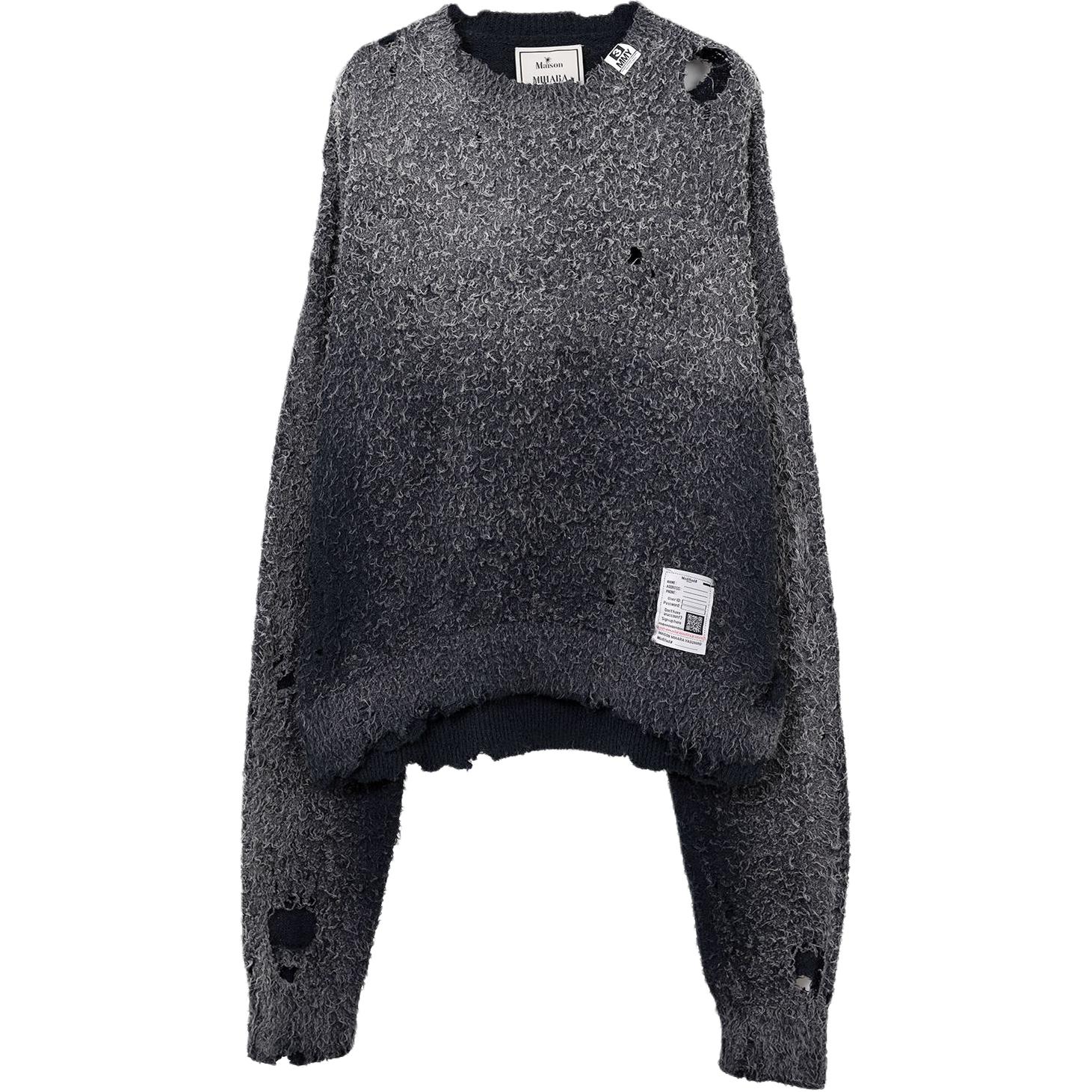 

FW25 Sun Faded Like Knit Sweater Women's Maison Mihara Yasuhiro, черный