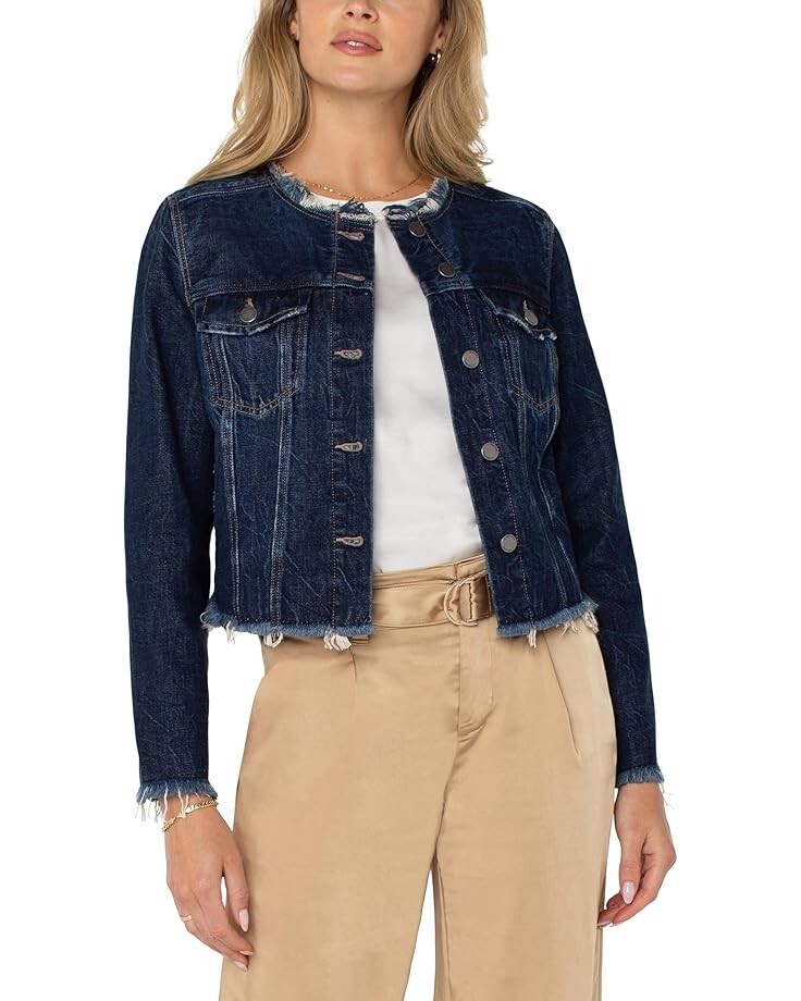 

Куртка Liverpool Los Angeles Classic Jean Jacket w Fray Hem, цвет Davidson