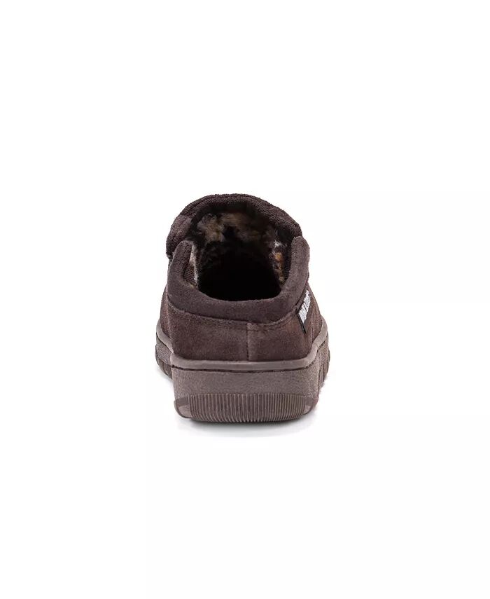 Мужские матовые замшевые сабо Berber Printed, шоколадный, 9 MUK LUKS, коричневый — фото 3
