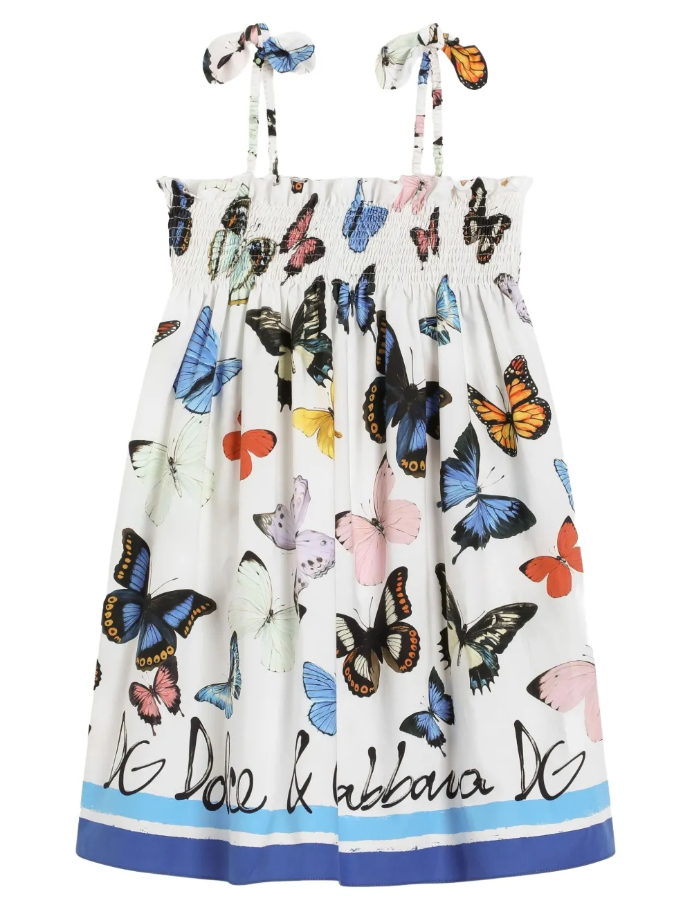 

Платье с принтом Dolce & Gabbana Kids, белый
