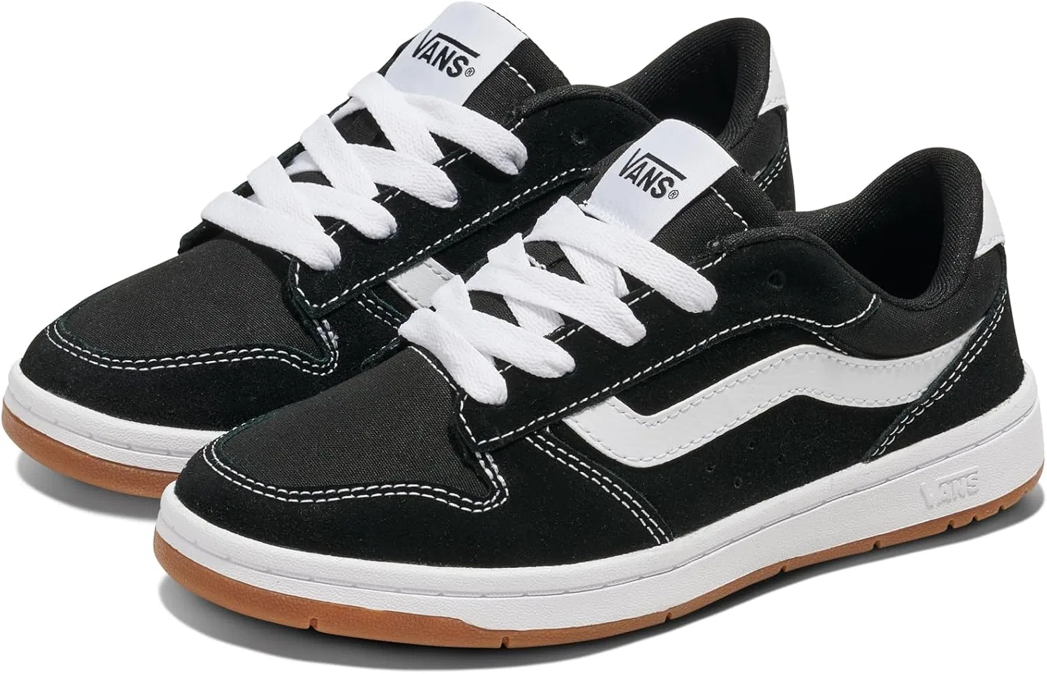 Детские кроссовки Vans Ryland LS унисекс, Black White — фото 2