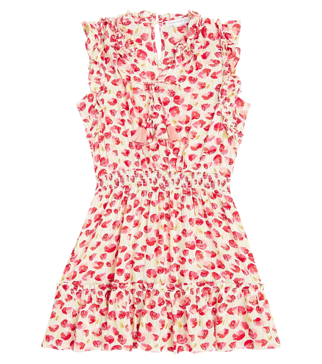 

Платье с принтом Triny Poupette St Barth Kids, White Red Alamy Awr