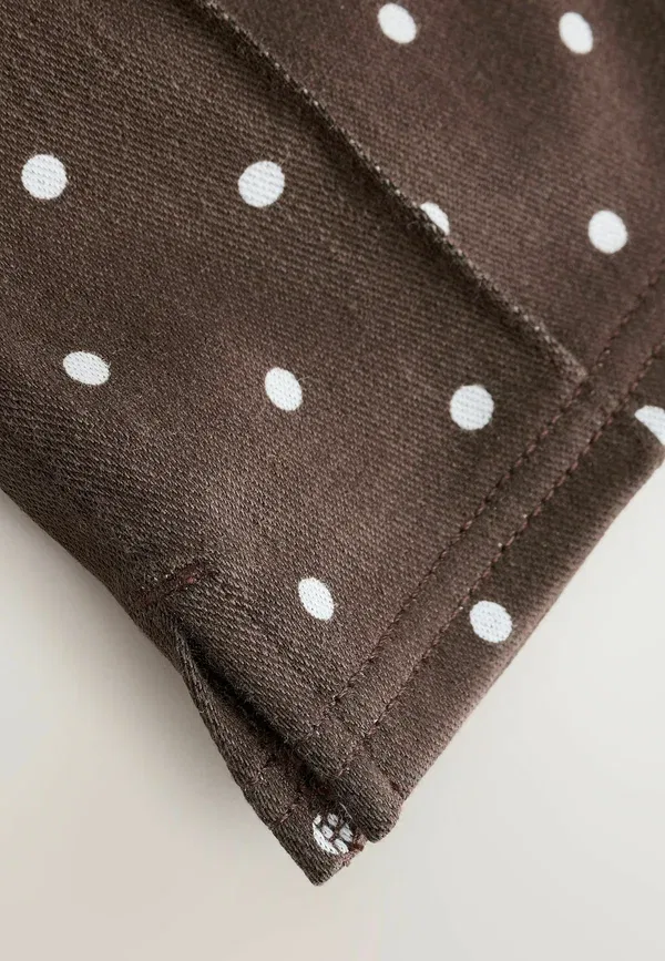 Джинсы зауженные Next, chocolate brown polka dot, шоколадно-коричневый в горошек — фото 3