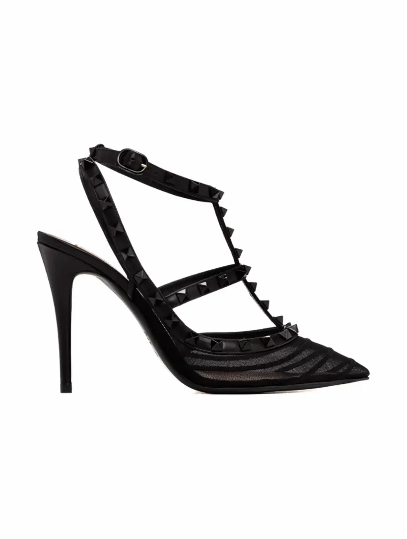 

Кожаные туфли Rockstud Valentino Garavani, черный