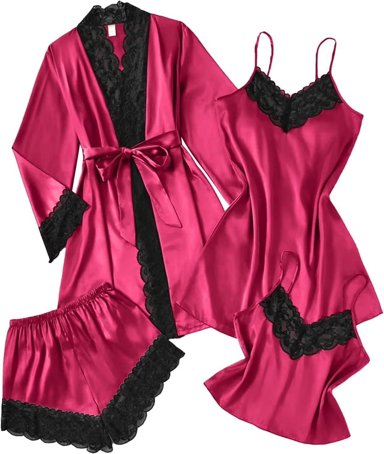 Комплект пижамы сатиновый Hot Pink, бренд не указан
