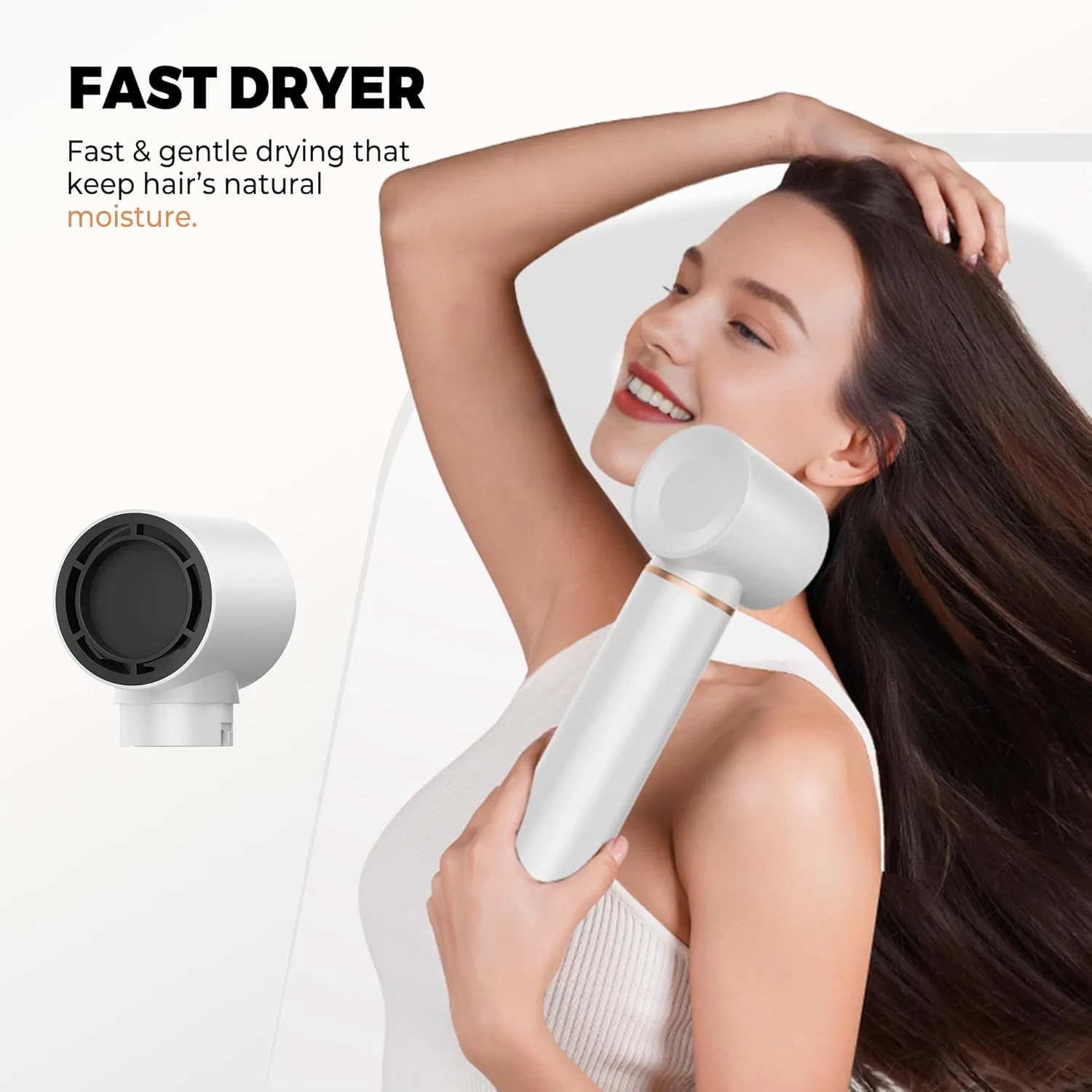 Набор для укладки волос 5 в 1 «Hairstyler» от OKWRAP Okwrap, White Gold — фото 3