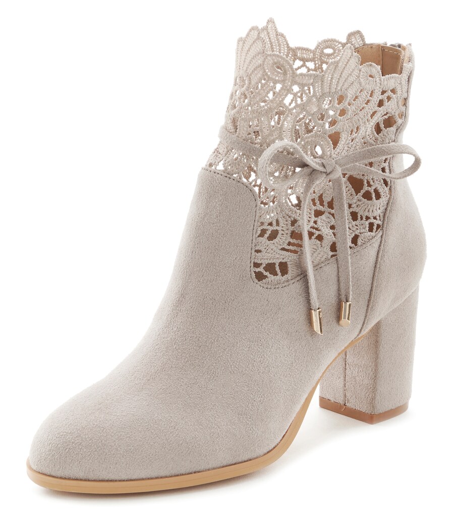 Классические ботильоны LASCANA Ankle Boots, серый
