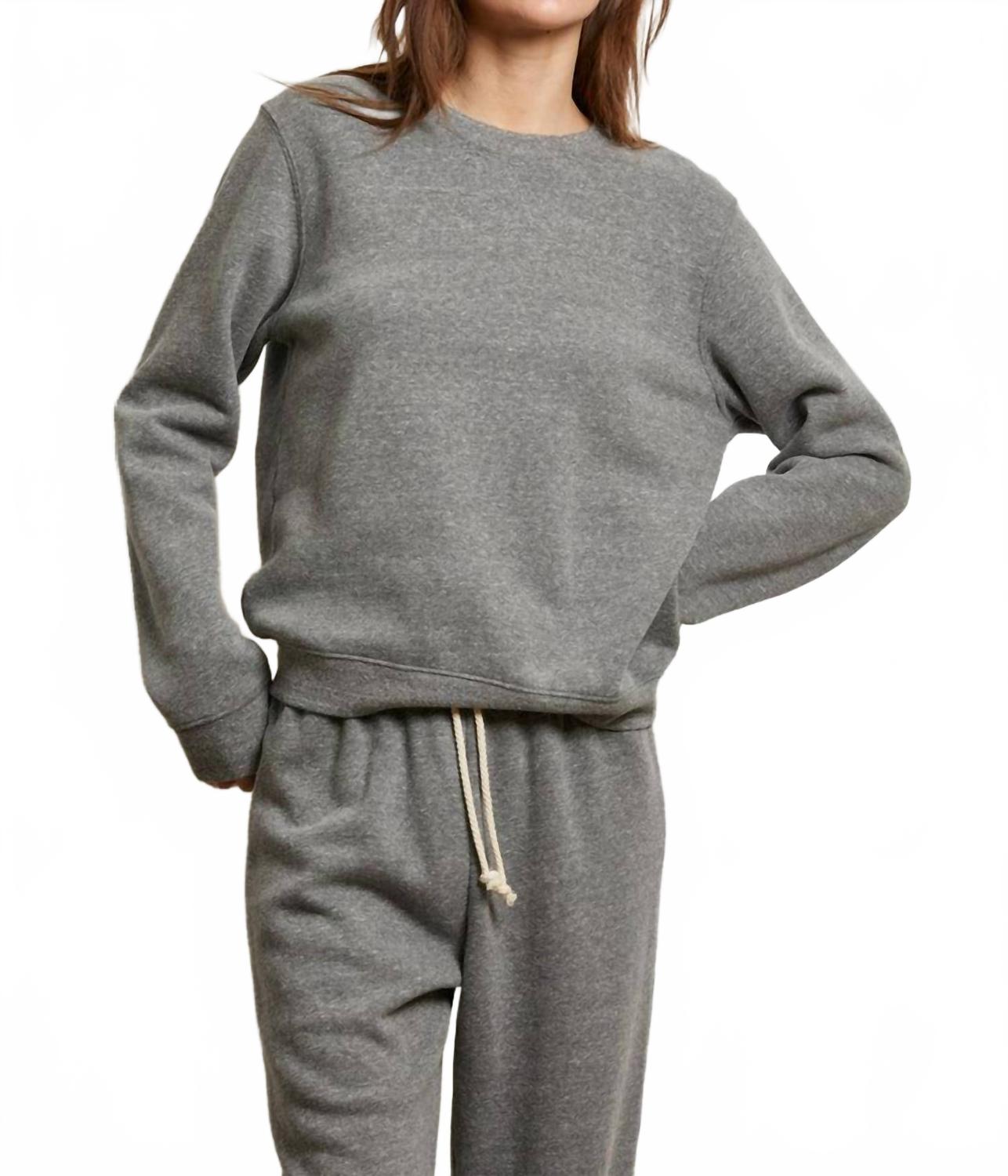 

PERFECTWHITETEE Флисовая толстовка Scarlett Core темно-серого цвета меланж