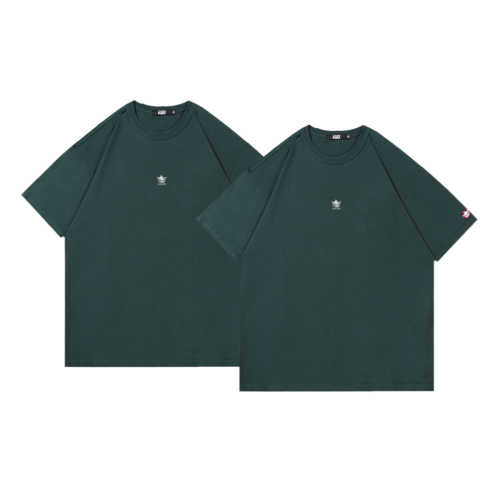 

Футболка с коротким рукавом свободного кроя с заниженной линией плеча box unisex GXXX, зеленый