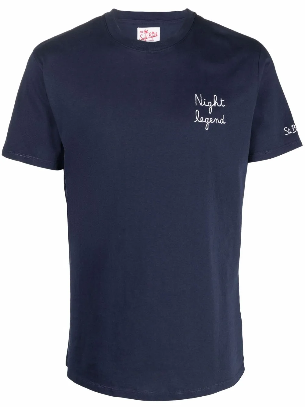 

Футболка с вышивкой MC2 SAINT BARTH, синий