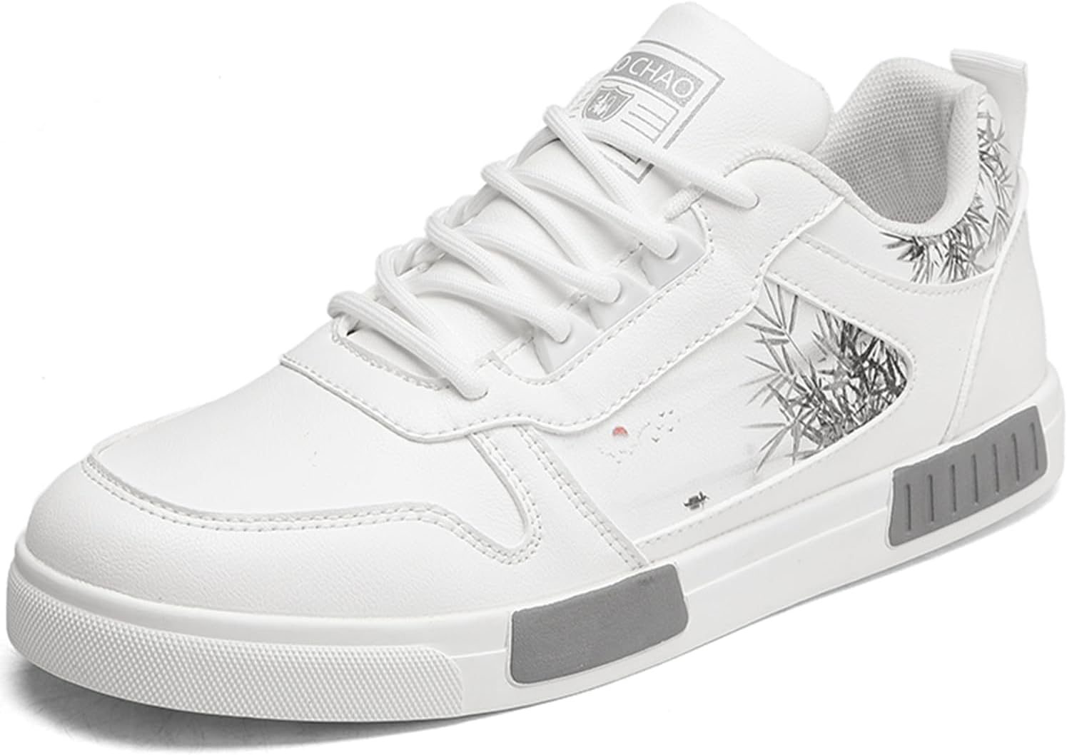 

Мужские модные скейт-кроссовки Dacnakby, черно-белые, повседневные спортивные туфли на шнуровке с азиатским арт-дизайном в китайском стиле, для скейтбординга, прогулок, бега и походов