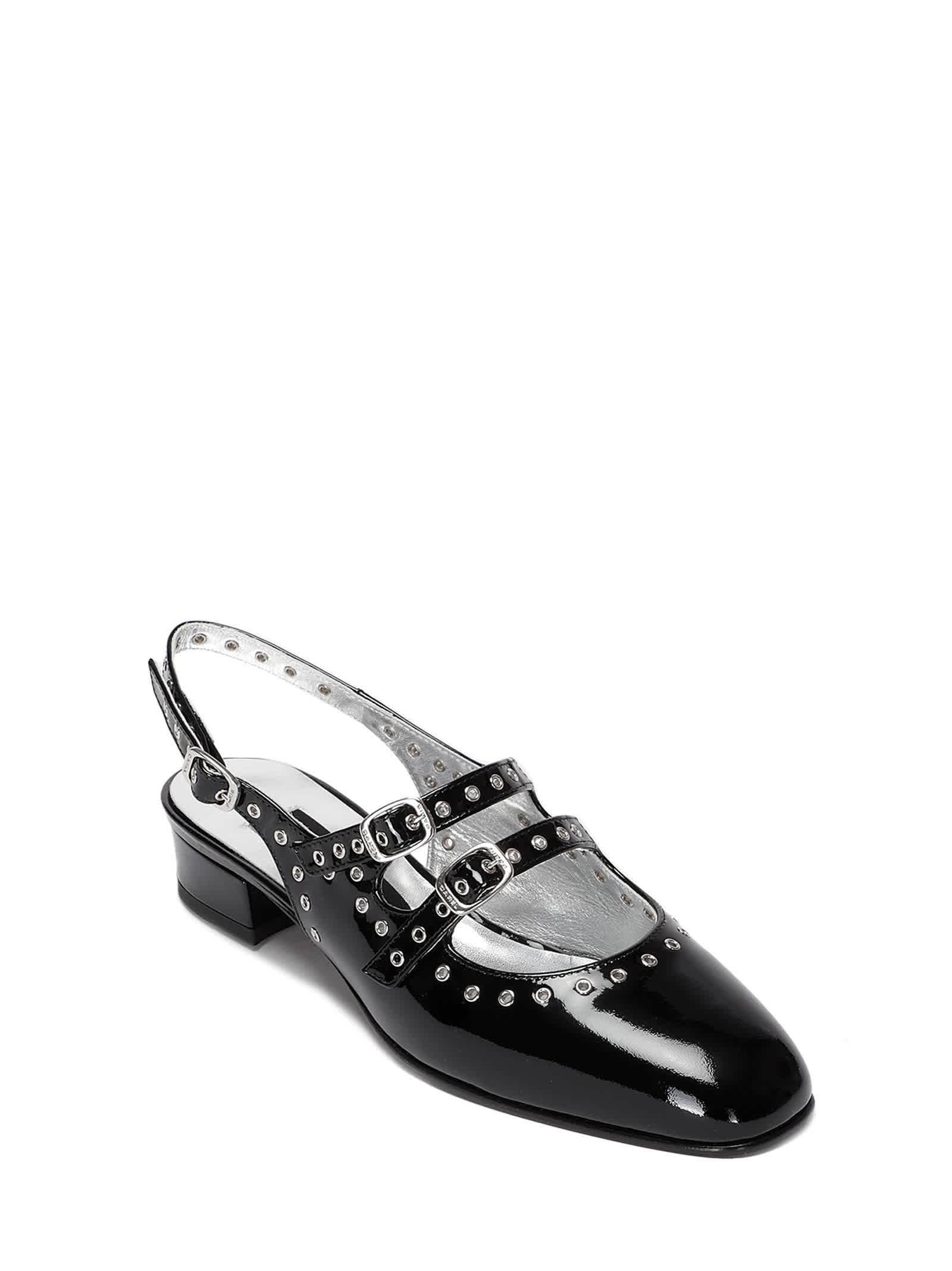 Туфли-лодочки Мэри Джейн Carel Ladies Black Patek Queen с открытой пяткой — фото 2