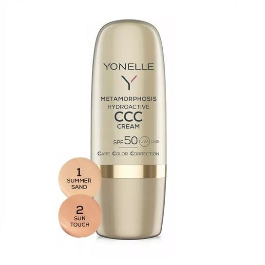 

Гидроактивный крем-краска для лица 01 Summer Sand, 30 мл Yonelle, Metamorphosis Hydroactive CCC Cream SPF50