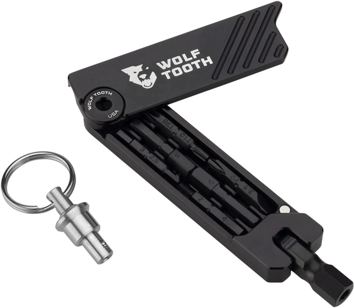 

Шестигранный ключ для велосипеда с кольцом для ключей Wolf Tooth Components, Black