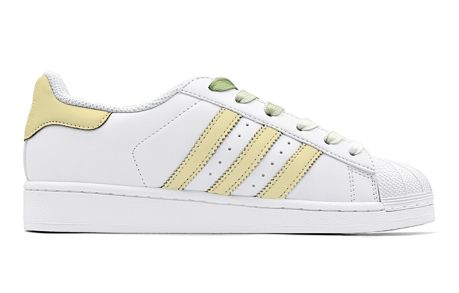 Кроссовки adidas originals Superstar Skateboarding Shoes Unisex Low-top Green, желтый — фото 3