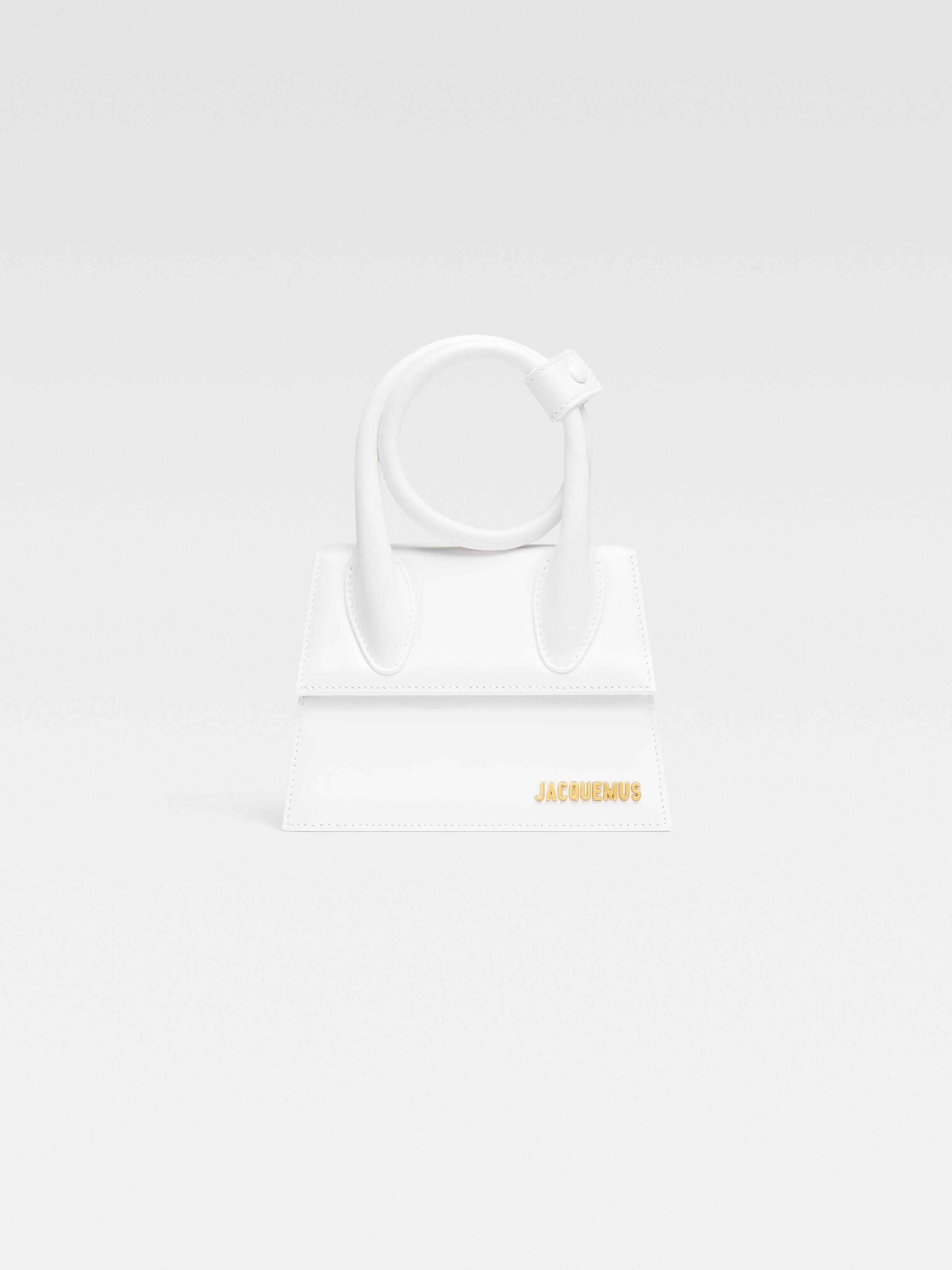 

Сумка из плетеной кожи JACQUEMUS The knot Chiquito, белый