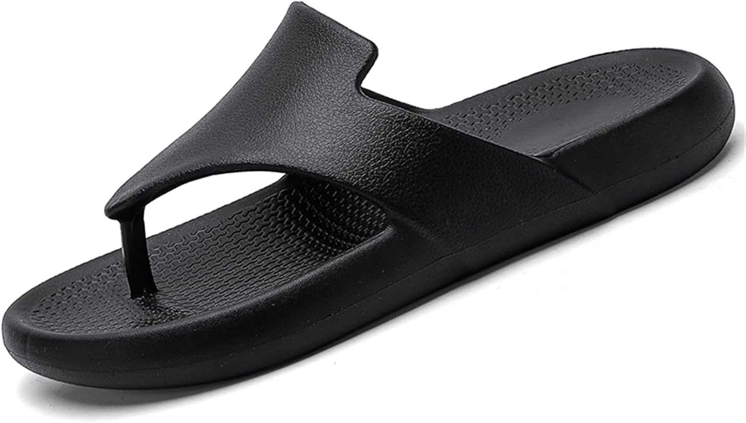

Мужские шлепанцы-вьетнамки, повседневные, удобные, летние пляжные, легкие, с подошвой против скольжения, спортивные шлепанцы Abborora, черный