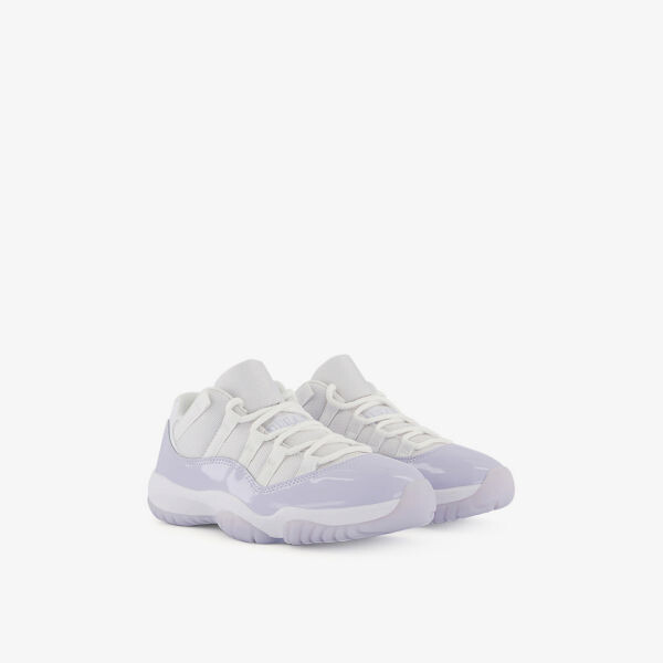 Кожаные кроссовки Air Jordan 11 Low с низким берцем Nike, белый — фото 3