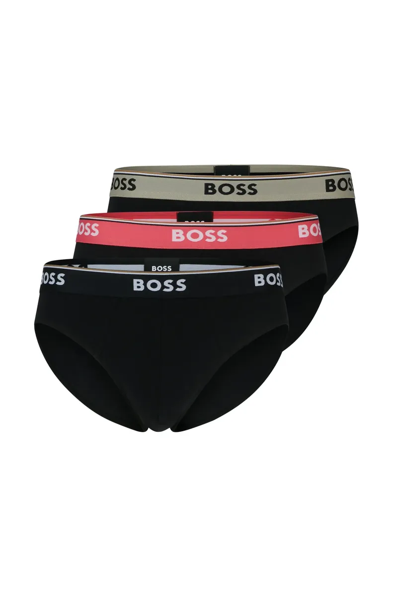 

Трусы BOSS "Brief 3P Power" (упаковка 3, 3 шт.), с поясом с логотипом BOSS, черный