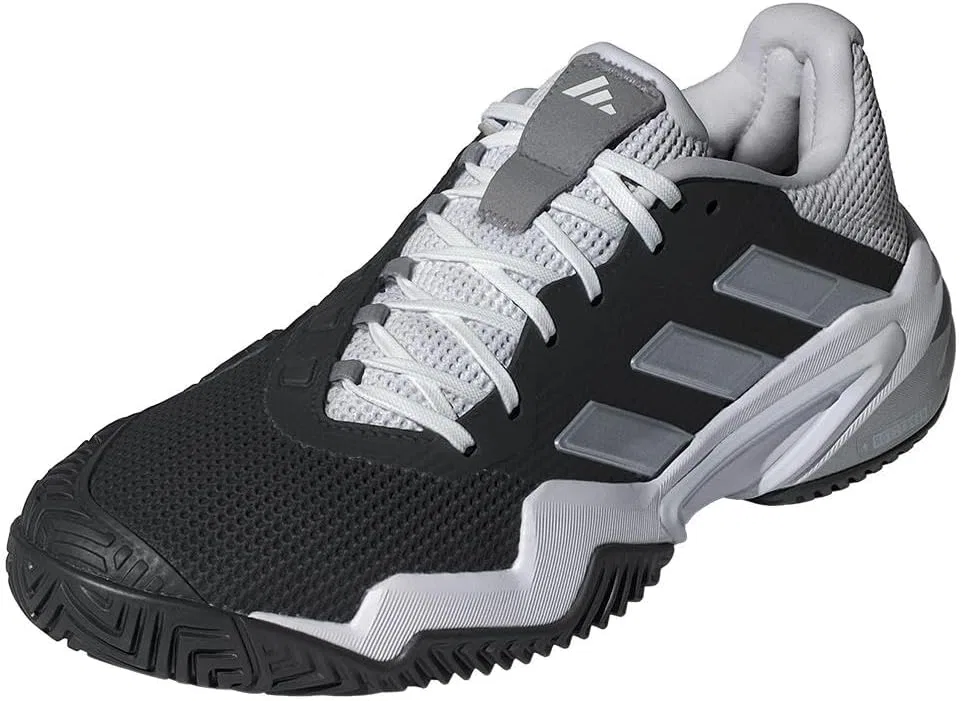 Кроссовки теннисные adidas Barricade 13, Black/White/Grey — фото 2
