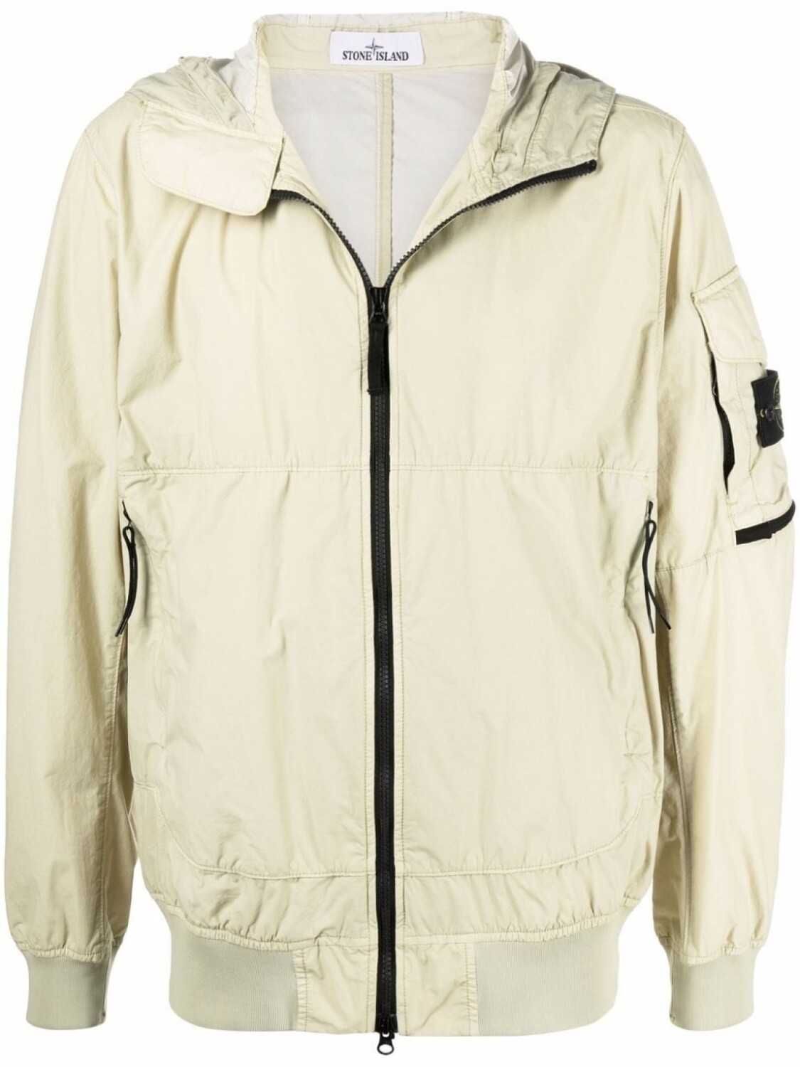 

Легкая куртка с капюшоном и нашивкой Compass Stone Island, зеленый