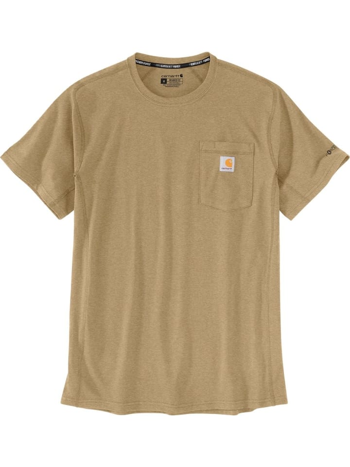 

CARHARTT Футболка "Force Relaxed T-Shirt" бежевого цвета, Бежевый, CARHARTT Футболка "Force Relaxed T-Shirt" бежевого цвета