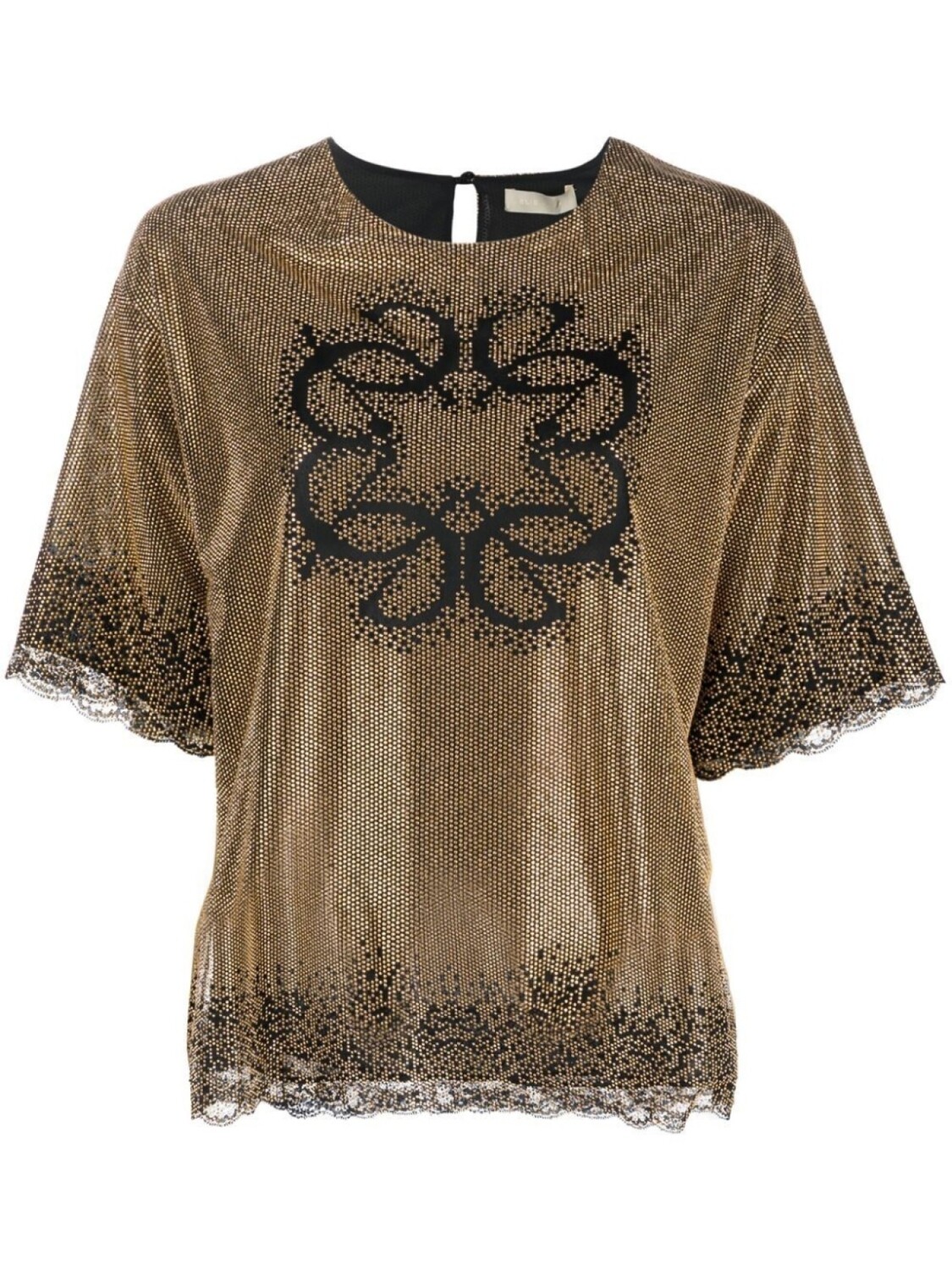 

Elie Saab футболка с заклепками, желтый