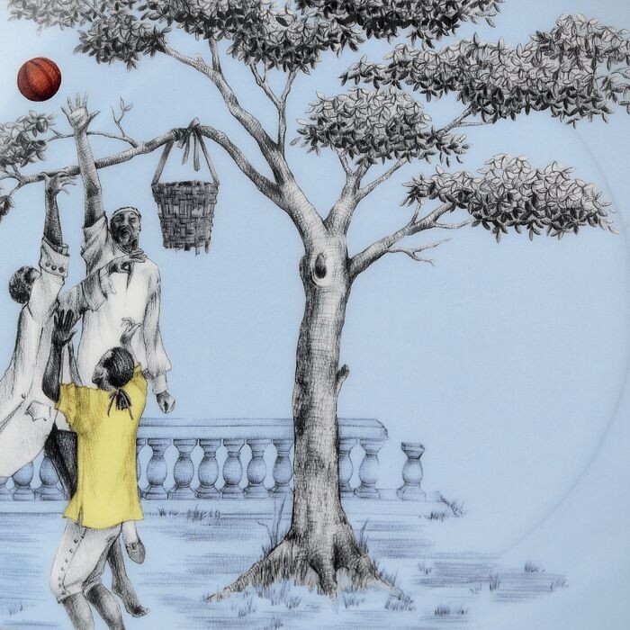 

Акцентная тарелка Wedgwood x Sheila Bridges, мультиколор