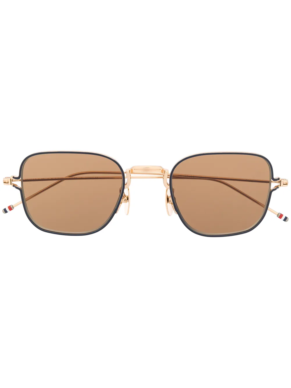 

Солнцезащитные очки в тонкой оправе Thom Browne Eyewear, золотой