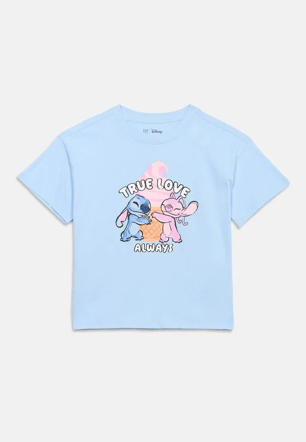 Футболка свободного кроя с принтом stitch Gap, Cerulean Blue — фото 3