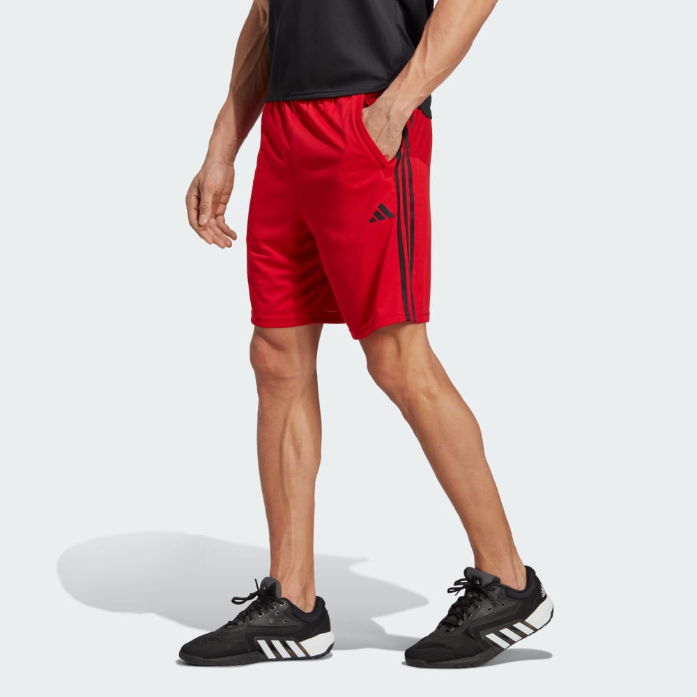 

Спортивные шорты Adidas Train Essentials Piqué 3-Stripes Training Shorts, цвет Better Scarlet/Black