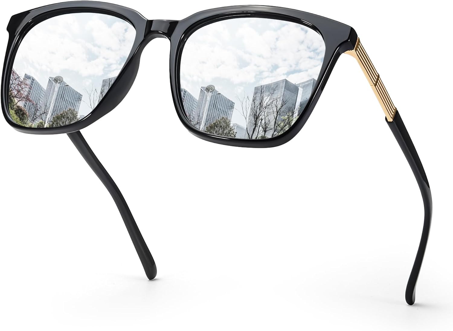 

Солнцезащитные очки SIPHEW увеличенного квадратного размера для женщин | Легкие модные солнцезащитные очки со 100% защитой от УФ-излучения UV400 | Модные зеркальные линзы, A08-black Frame,sliver Mirrored-lens