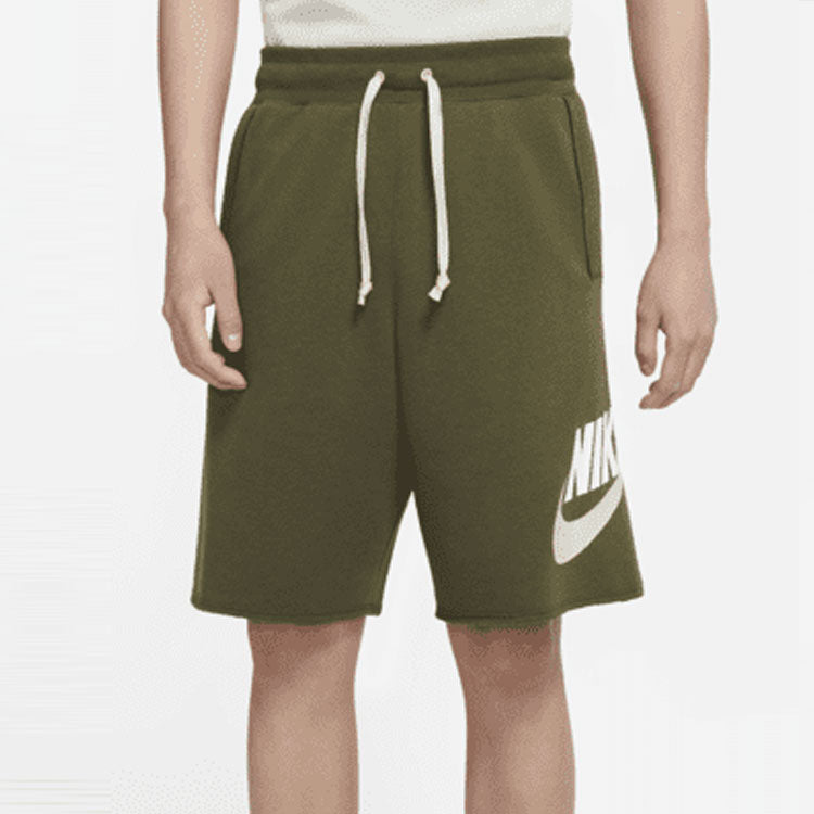 Шорты Nike As Nike Sportswear Spe Ft Alumni Short Logo 'Olive Green' DM6818-326 — фото 3