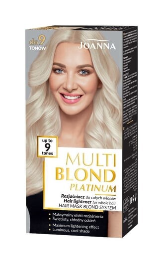 

Крем-осветлитель Platinum для всех волос до 9 тонов, 1 шт. Joanna, Multi Blond