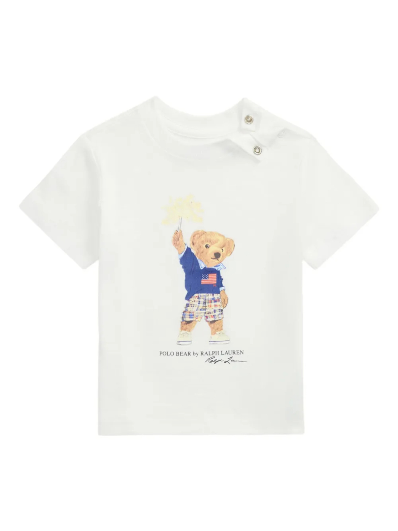 

POLO RALPH LAUREN KIDS футболка Polo Bear, белый