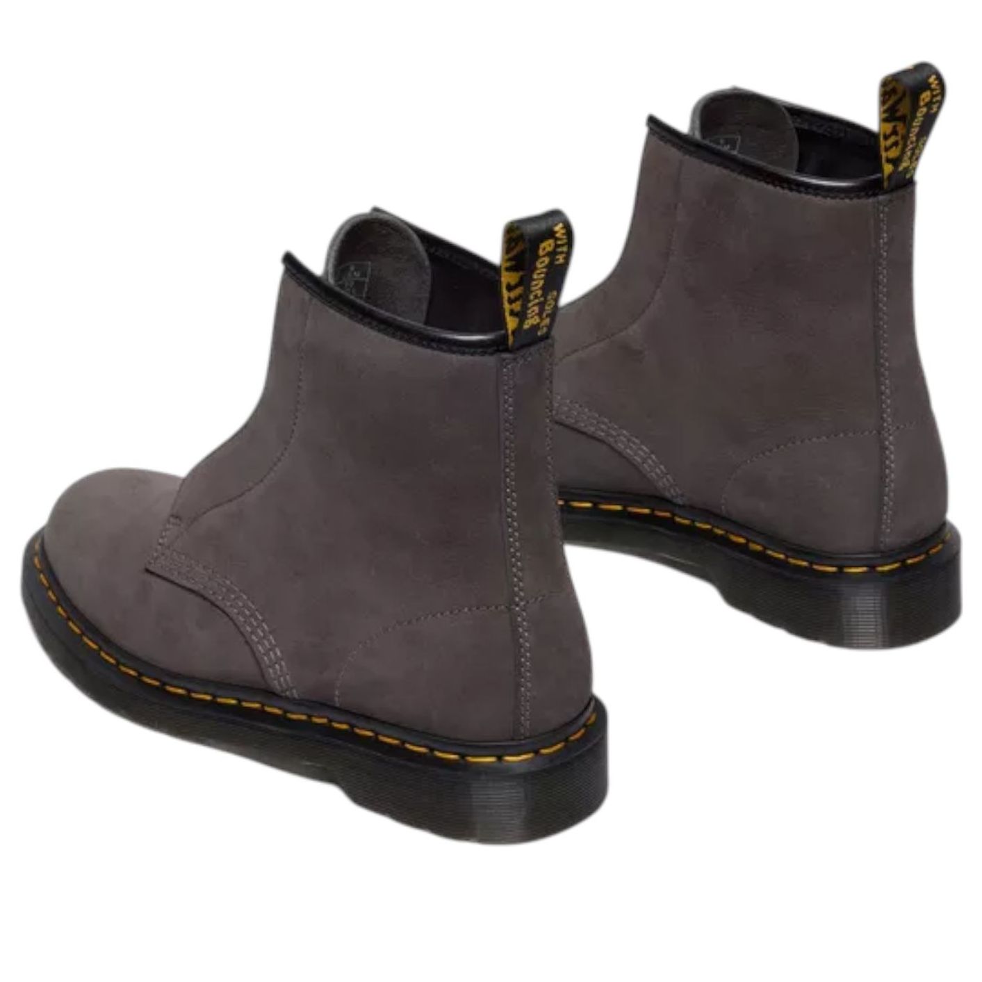 Ботинки Dr. Martens 1460 без шнурков из нубука, цвет «оружейная сталь» — фото 3