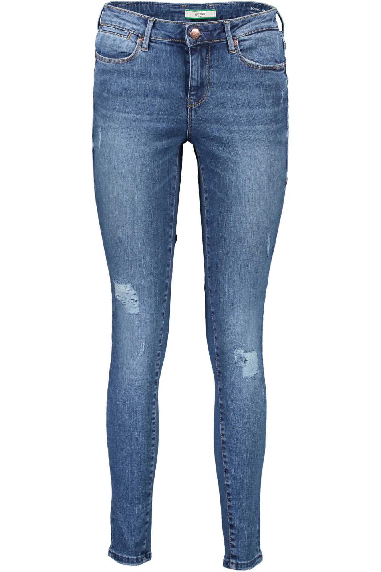 

Синие хлопковые женские джинсы Guess Shoes