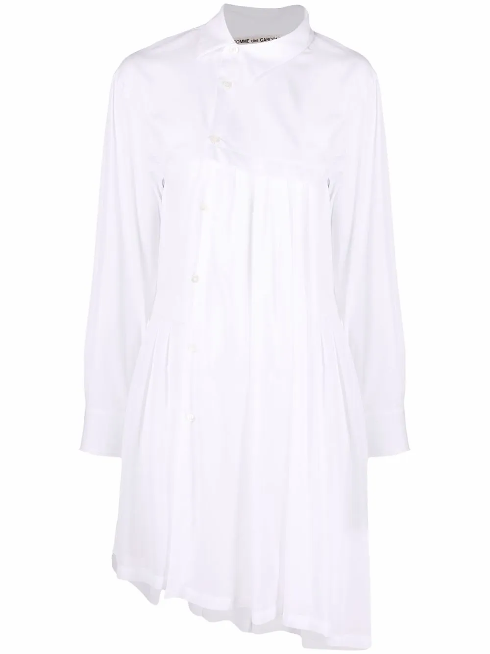 

Рубашка асимметричного кроя COMME DES GARCONS, белый