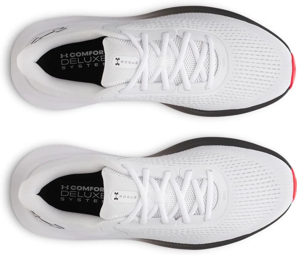 Мужские кроссовки Under Armour Charged Rogue 5, белый/красный/черный — фото 4