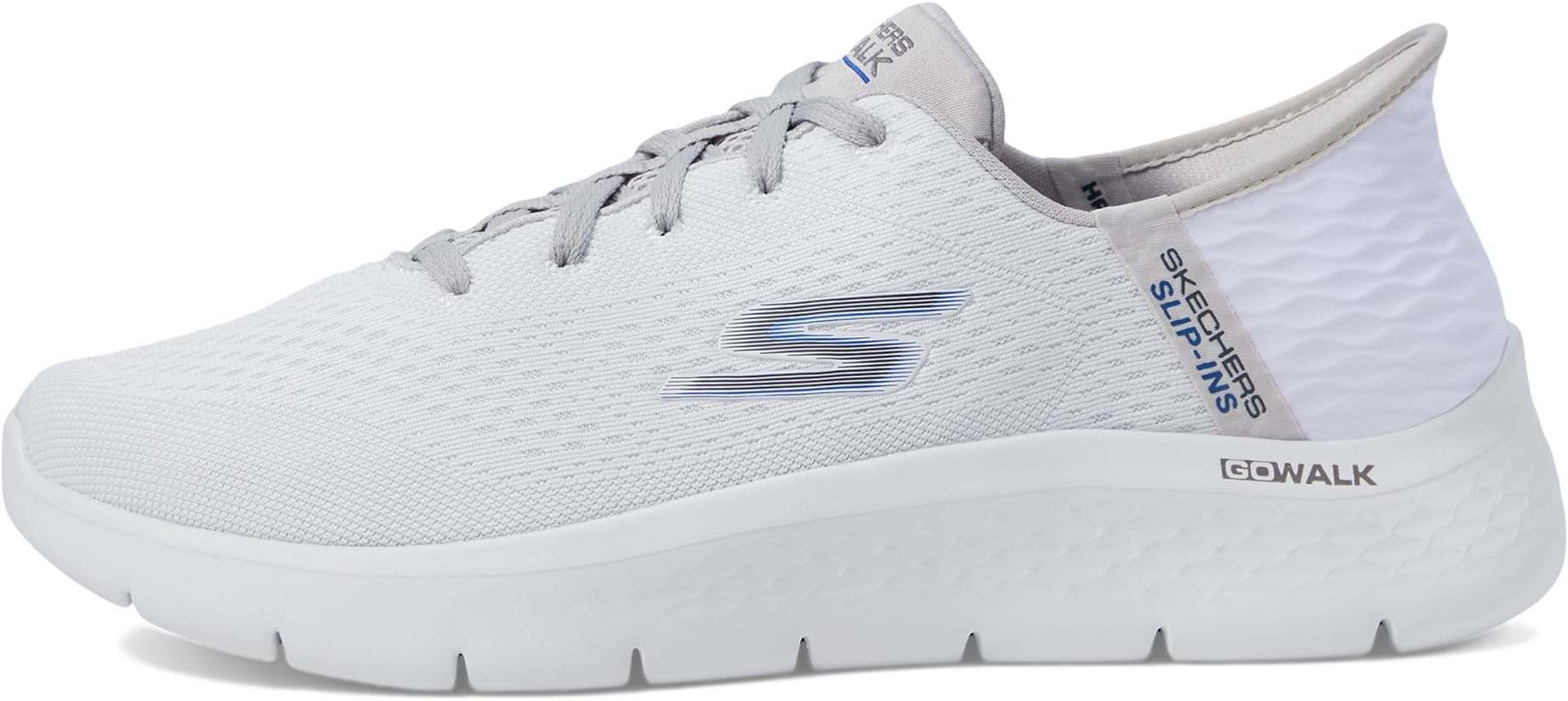 Кроссовки SKECHERS Performance Go Walk Flex - New World Hands Free Slip-Ins, цвет White/Grey — фото 4