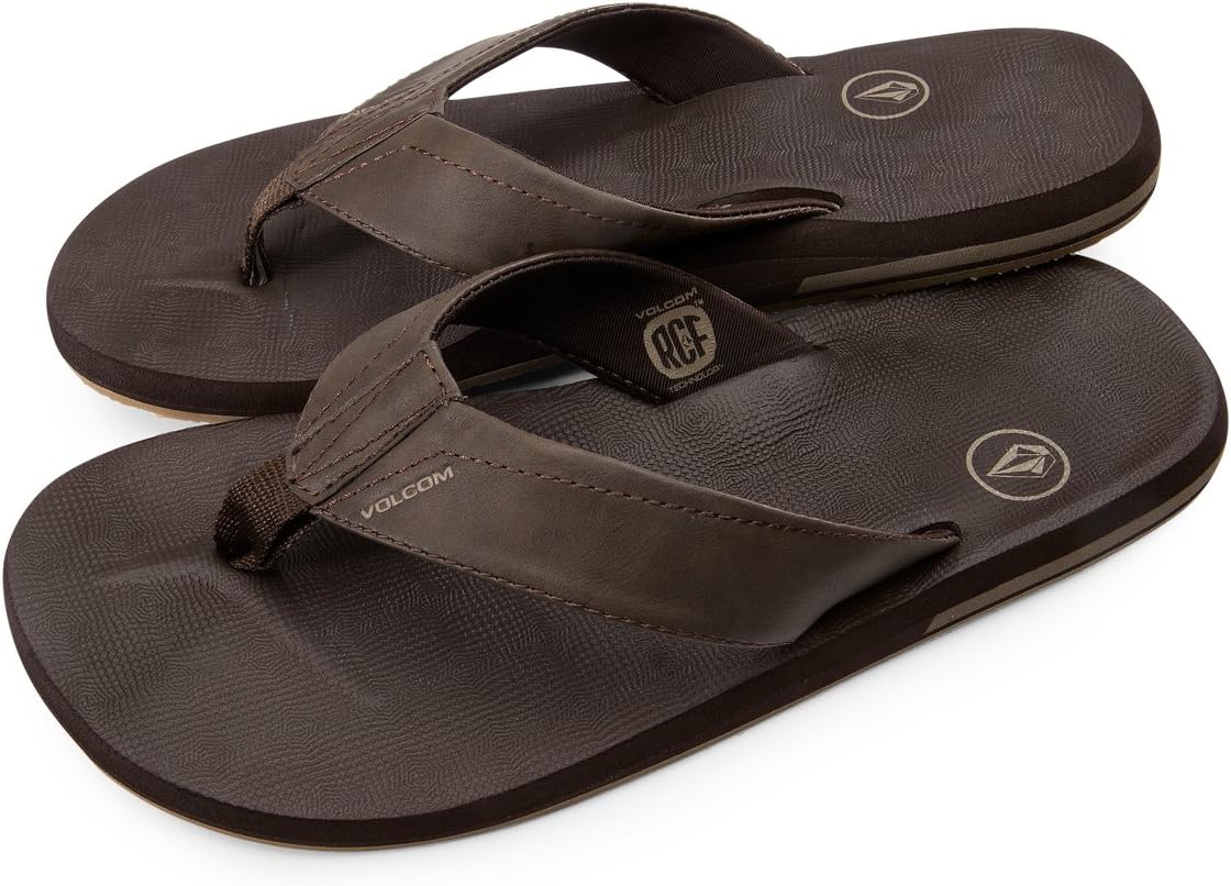 

Мужские сандалии Volcom Victor Flip-Flop, коричневый